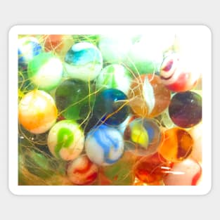 Reclining Submerged Marbles Sticker